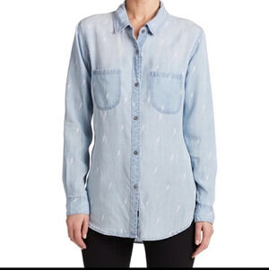Rails Carter Lightning Bolt Chambray Button Down
